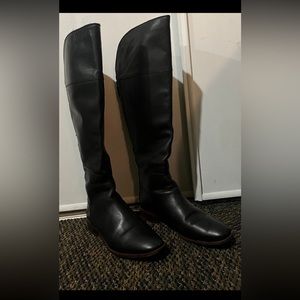 Franco Sarto black leather boots size 9
